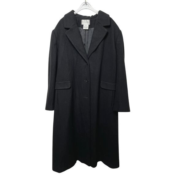 Worthington Jackets & Blazers - Vintage Y2K Worthington Black Wool/Cashmere Blend Long Coat 22W